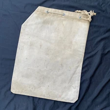 Antique Gold Mining Ore Quartz Canvas Sack W/ Paper Notice Of Discovery