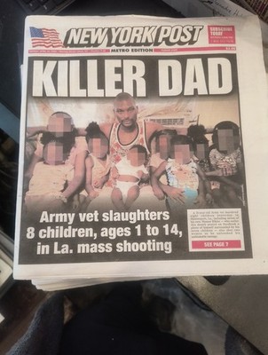 The New York Post Monday April 20 2026 KILLER DAD