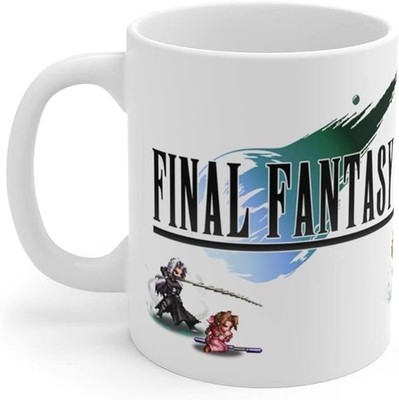 FF7 Mug Final Fantasy VII Gaming Coffee Cup Fan Gift 11oz