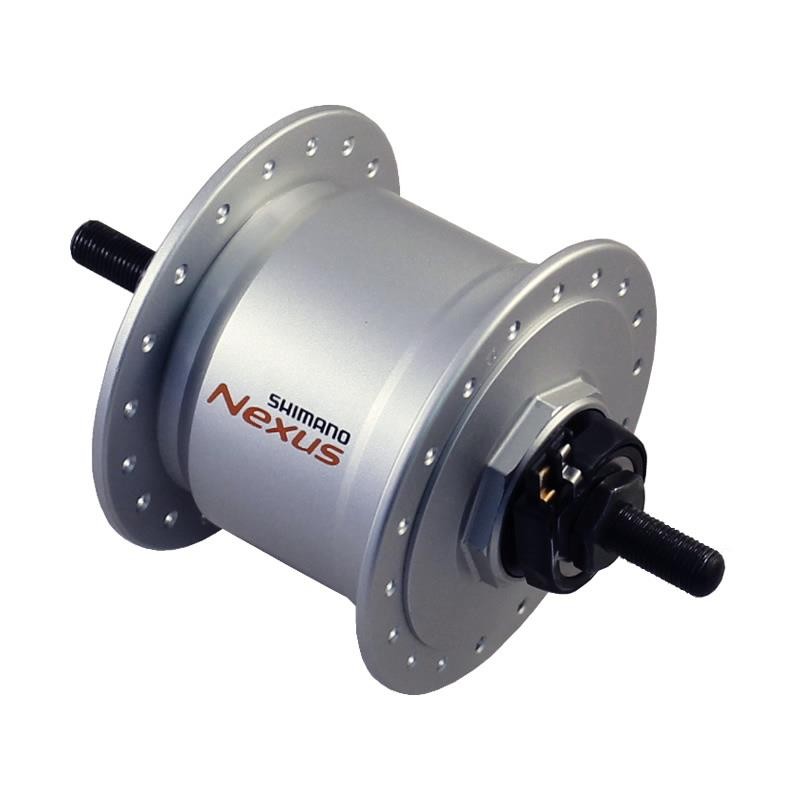 Laufrad 28 Zoll Vorderrad Shimano Naben Dynamo DH-C3000 V-Brake Felge silber 28