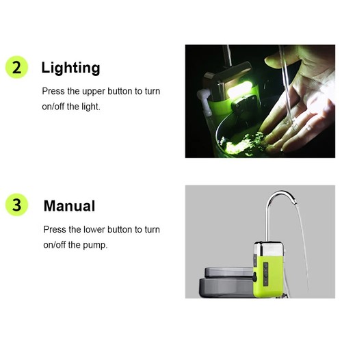 Angeln Sauerstoff Pumpe Automatische Induktion Wasser Absorber 3 Modi LED N2G9 - Bild 3 von 19