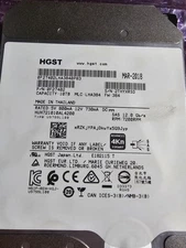HGST 10TB 3.5" 7.2K SAS 12Gb/s 4Kn Hard Drive HUH721010AL4200 100% health  #n10