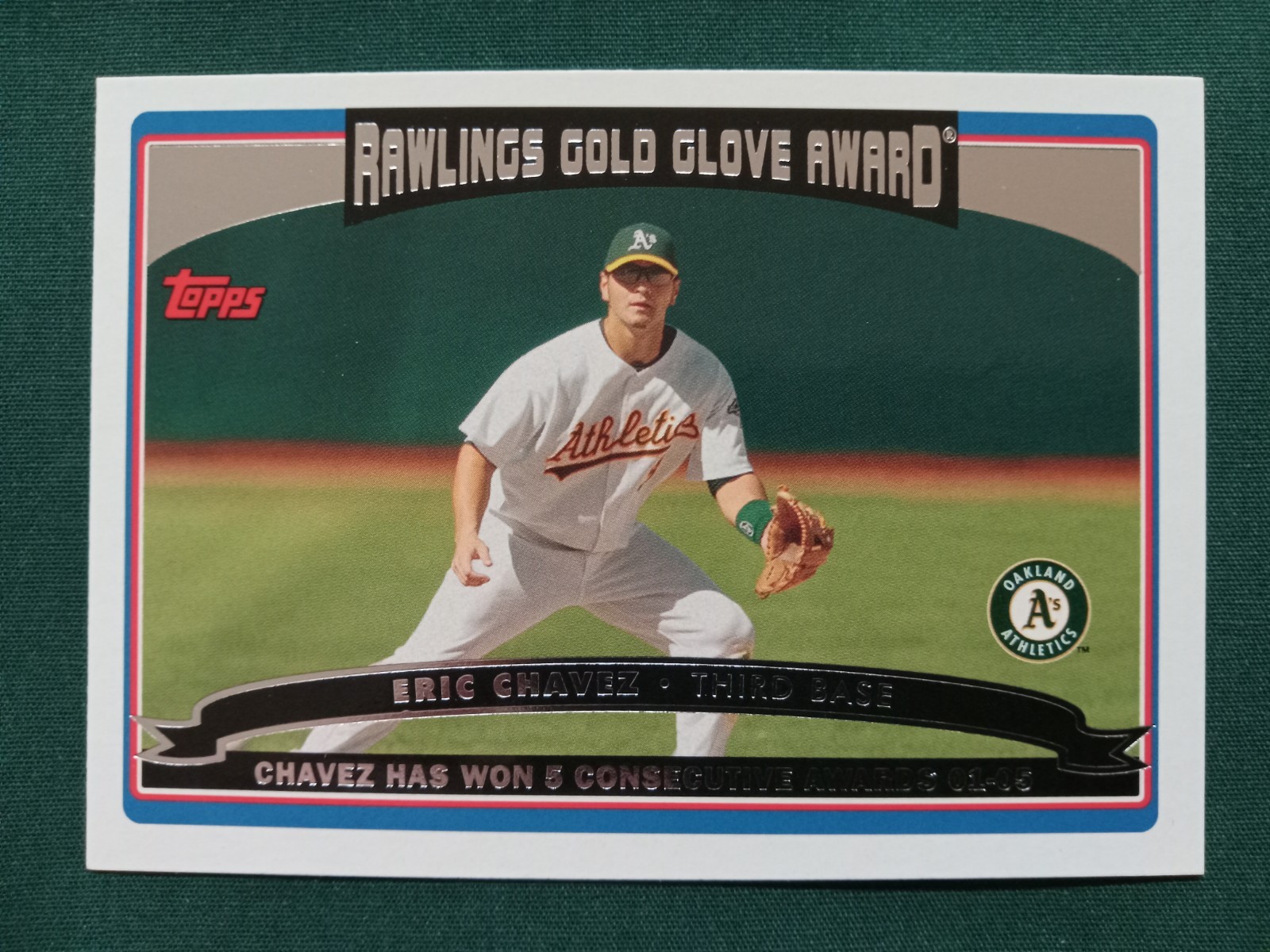 2006 Topps Gold Glove Eric Chavez #247 NM Oakland A's Free Shipping