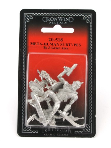 Meta-Human Subtypes: 1 Cyclops, 1 Hobgoblin, and 2 Gnomes 20-518 Shadowrun Minis - Picture 2 of 3