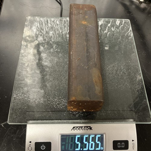 1.75” Square .25R 1045 HR Steel Bar Stock Drop Remnant Blacksmith Machining