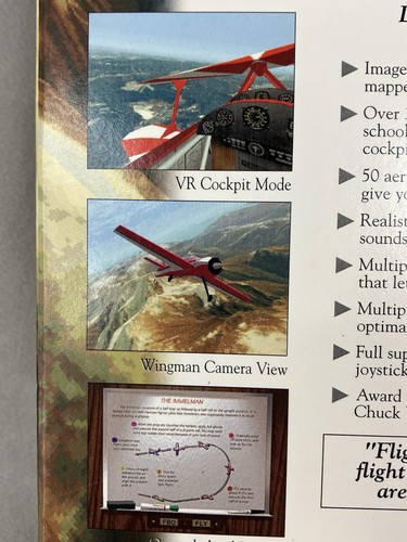 Flight Unlimited (PC, 1995) Aerobatic Airplane Simulator Game - Big Box PC NEW - Picture 3 of 9