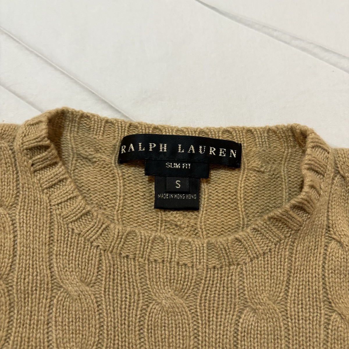 トップス Ralph Lauren Black Label Cashmere Knit Ralph Lauren Black Label Cashmere Cable Knit Sweater Women's Sz S