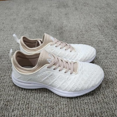 APL Athletic Propulsion Labs Women's Techloom Phantom Sneakers Ivory Rose 7.5 