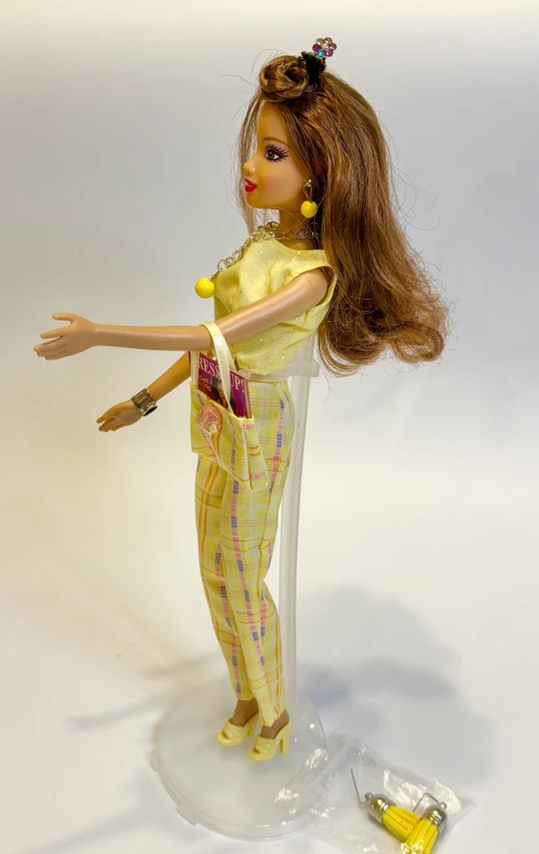 Barbie Brunette Wearing Fashion  Avenue Lot, New Real Jewelry - Image 3 of 4