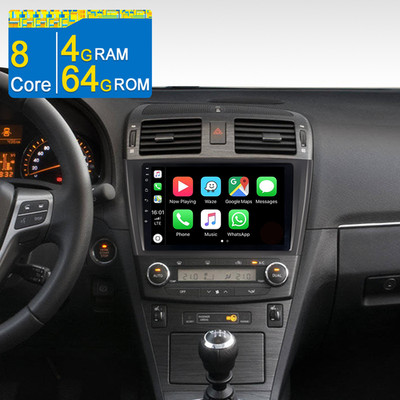 8 Core Android 15 Autoradio CarPlay Für Toyota Avensis T270 2009-2014 GPS 4+64GB