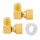 90 Elbow Flare Fitting 3/8 Female Swivel Flare x 3/8 Male Flare Connector