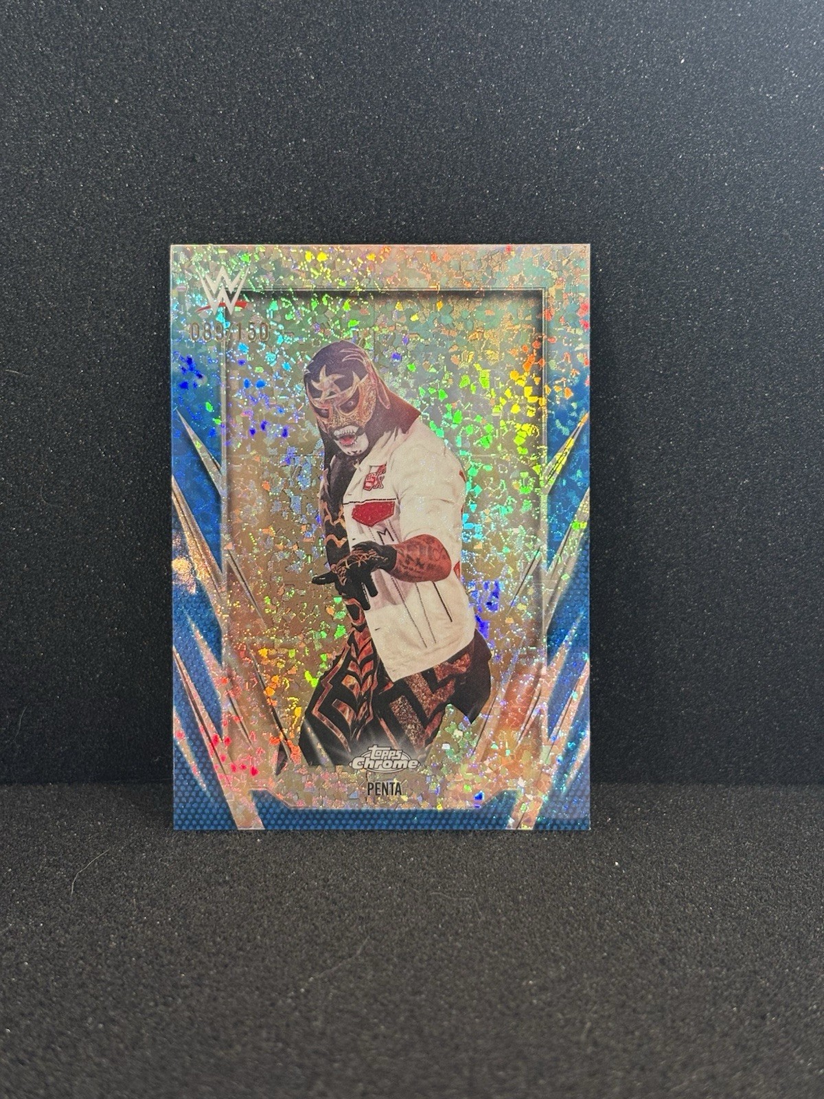 Penta 2026 Topps Chrome WWE Blue Mini Diamonds Refractor /150 #41