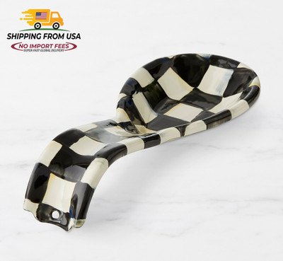 MacKenzie Childs Courtly Check Spoon Rest, US Stock