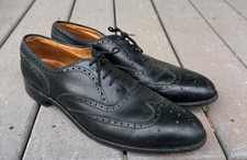 Alden model 903 Black Leather Wing Tip Oxford Shoes Size 13 AAA/A