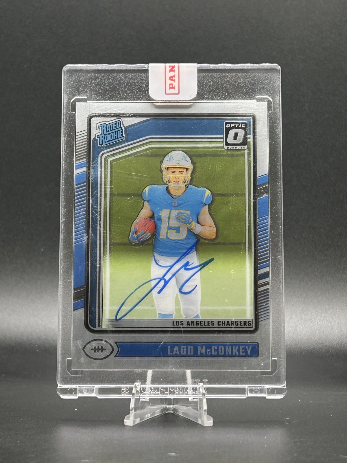 Ladd McConkey 2024 Donruss Optic Rated Rookies RPS Autographs #266 /325