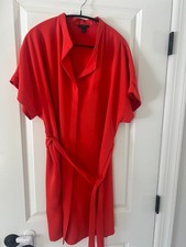 Ann Taylor Red Dress Size L