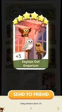 Eyelops Owl Emporium - Harry Potter Album Sticker 6 Star Set Number 17