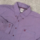 Cinch Shirt Mens XL Purple Geometric Cotton Western Workwear Cowboy Button Up