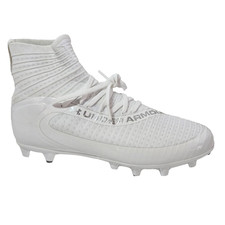 Under Armour Men's Highlight MC 2 Football Cleats White Silver Size 10