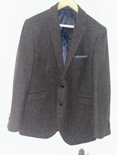 Brook Taverner Men's Tweed Jacket Brown Wool Blend Size 42R Excellent Condition