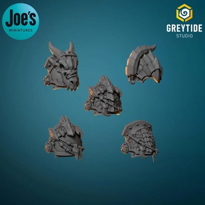 10 x Shoulder pads - Set 1 - Anvil Wardens - Greytide Studio