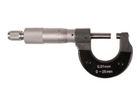 BüGelmessschraube 0-25 Mm / 0,01 Mm Einteilung, Mikrometer 1/100 Mm - Silverline