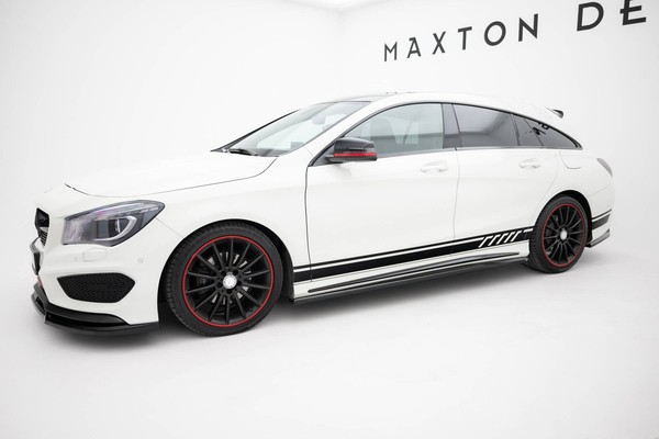 Seitenschweller Ansatz FüR Mercedes-Benz CLA Amg-Line C117 Schweller Schwarz-image