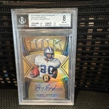 Panini 2019 Gold Standard 10K Autographs Barry Sanders #2 Lions Auto /10 BGS 8 