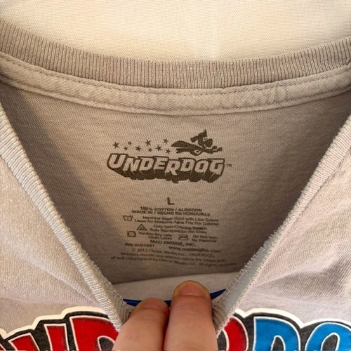 Underdog Mad Engine T-Shirt, Gray Adult L 100% Cotton - Picture 3 of 4