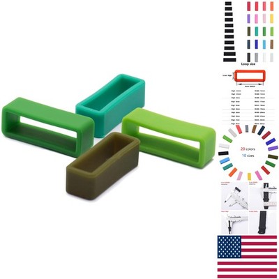 Luxury 8-Pack Replacement Watch Band Loops   Waterproof Silicone, Color C Option