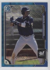 2015 Bowman Chrome Prospects Blue Wave Refractor Monte Harrison #BCP206 fm0