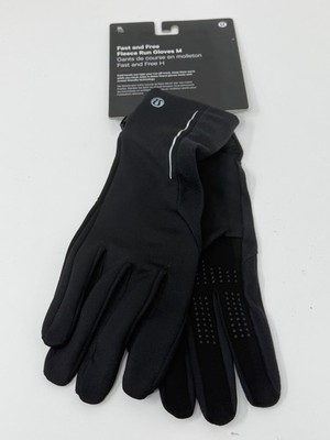 Lululemon Men's Fast Free Fleece Run Gloves Black Size XL