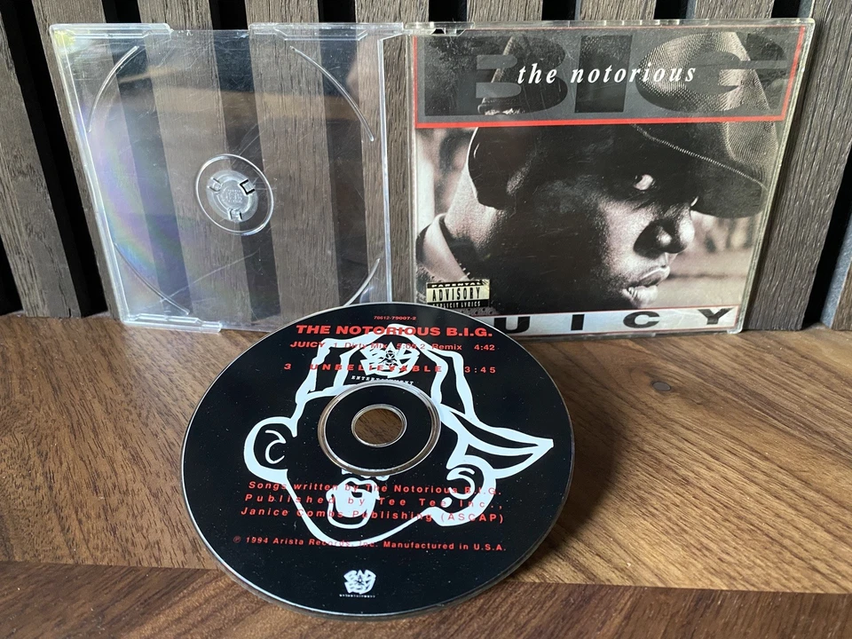 The Notorious BIG ‎– Juicy / Unbelievable - 1994 - OG US Press Single - Classic - Image 2 of 4