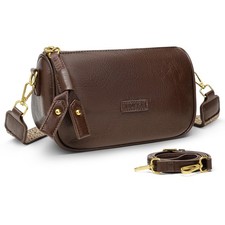 Shoulder Bag, Brown Purses for Women with 2 Removable Straps, Small Handbags ...
