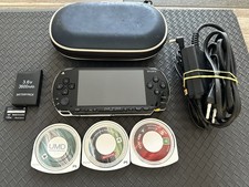 Console Sony PSP 1004 + 3 Jeux + Chargeur Officiel  Prête À Jouer TBE #2