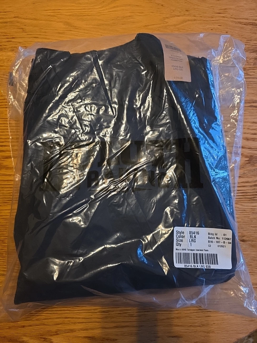 New Duluth Trading Co Alaskan Hardgear Turnagain Insulated Black Pants Mens LG