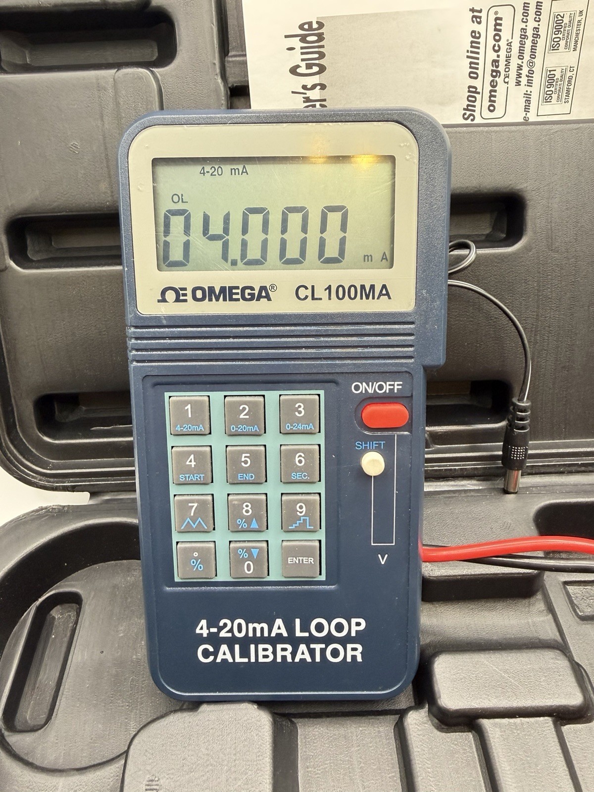 Omega CL100MA Loop Calibrator 4-20mA CL-100MA