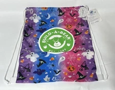 Build-A-Bear Halloween Bag Glow In The Dark Backpack Drawstring Plush Carrier
