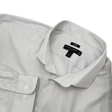 Pronto Uomo Mens Size 20 34/35 (4XB) Dress Shirt Classic Fit Non Iron Pinpoint