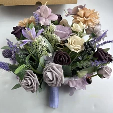 Ling’s Moment Purple Lavender Wedding Bouquets For Bride 