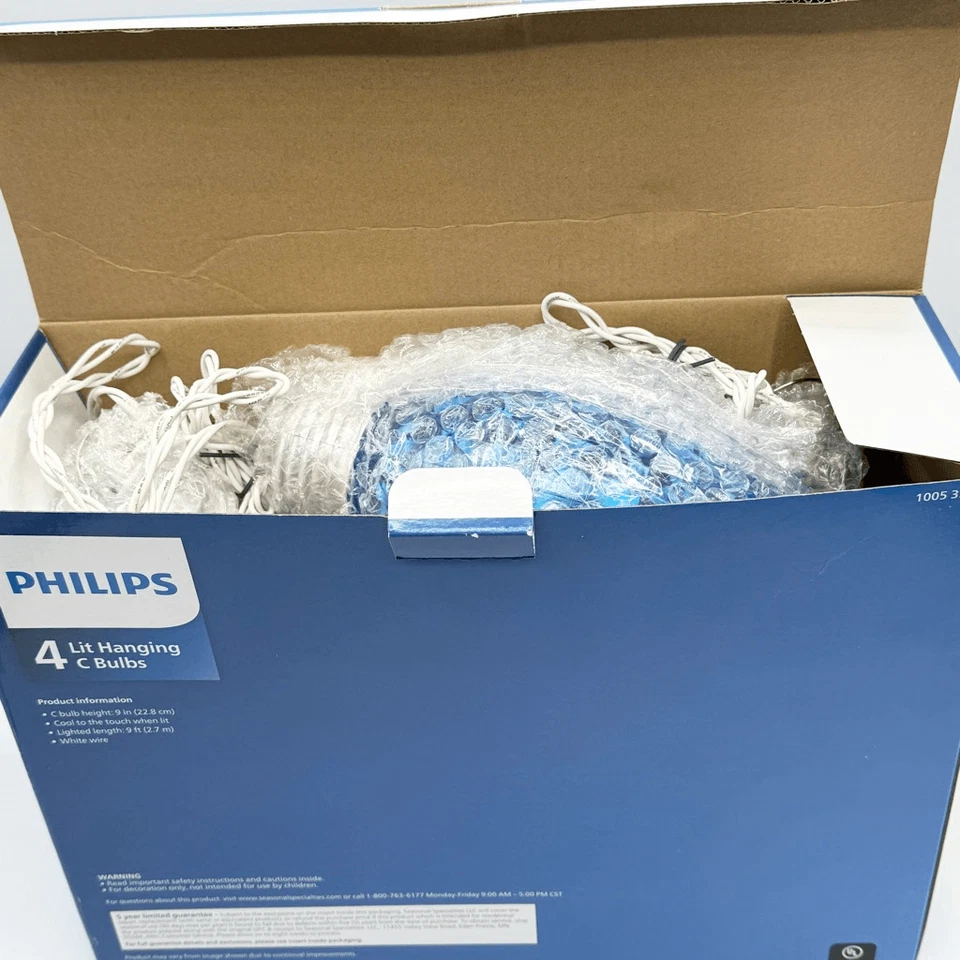 Philips Twinkling String Lights 9” Christmas Holiday Large Oversized Discontinue - Image 4 of 4
