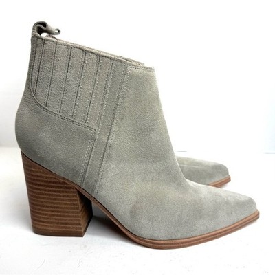 NWOT Marc Fisher Alva Suede Ankle Bootie Gray Women's Size 9.5