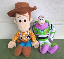 Toy Story Disney Pixar 13" Talking Buzz Lightyear  16" Woody Kohls Cares Plush