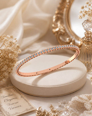 Elegant 14K Yellow Gold Diamond Bangle 59 Natural Diamonds Bracelet