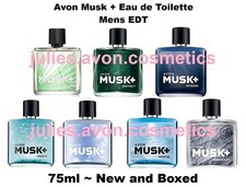 Avon Musk + Eau de Toilette EDT ~ 75ml ~ Mens  ~ Choose Fragrance