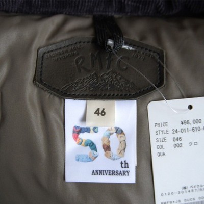 Unused 2024 Rocky Mountain Featherbed Down Jacket Size 46 Black
