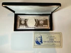 1999 $100 Franklin Quarter Pound Fine Silver Proof Bar Washington Mint W/ COA