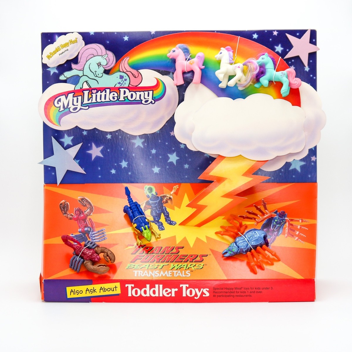 McDonalds Happy Meal Toy Display 1998 Transformers Beast Wars My