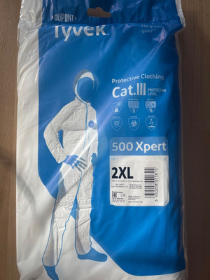 Tyvek Schutzanzug 500 XPERT Cat. III - Du Pont - 8 x Gr. 2XL NEU & OVP