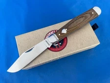 RoseCraft Blades RCT026-LBM Cumberland River Coke Bottle Light Brown Micarta D2